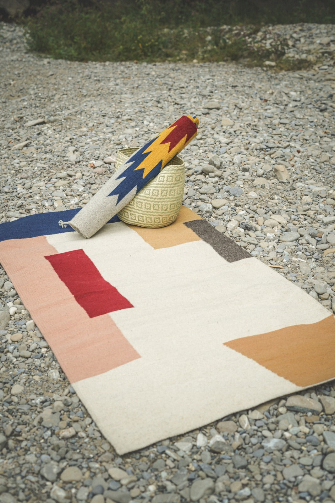 Teppich farbige Formen