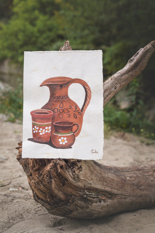 Mexikanisches Geschirr braun